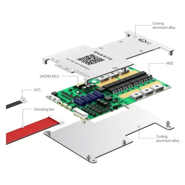 Плата управления Smart BMS для LiFePO4 с активным балансиром JK-BD4A20S-10P